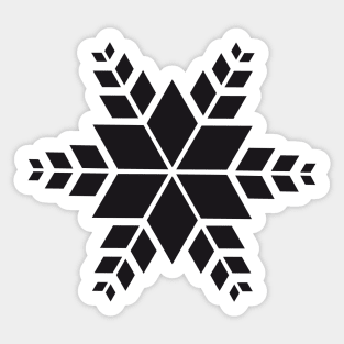 minimalistic black star Sticker